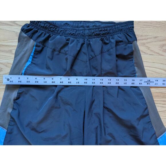 Nike Drifit Athletic Shorts Size M Colorful Blue Gray Swoosh Logo - Picture 6 of 10
